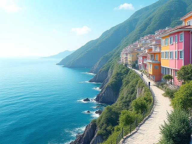 부산 영도 흰여울 문화마을 해안길